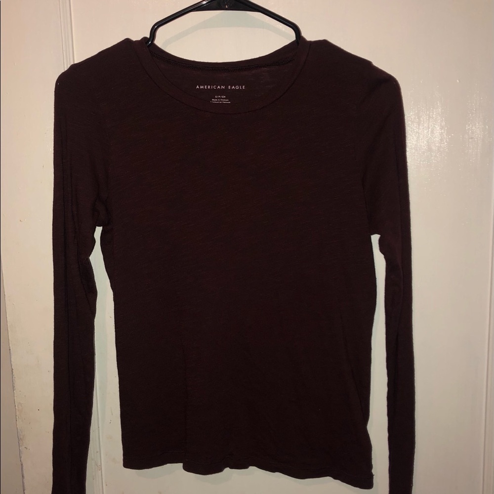 Long sleeve maroon shirt